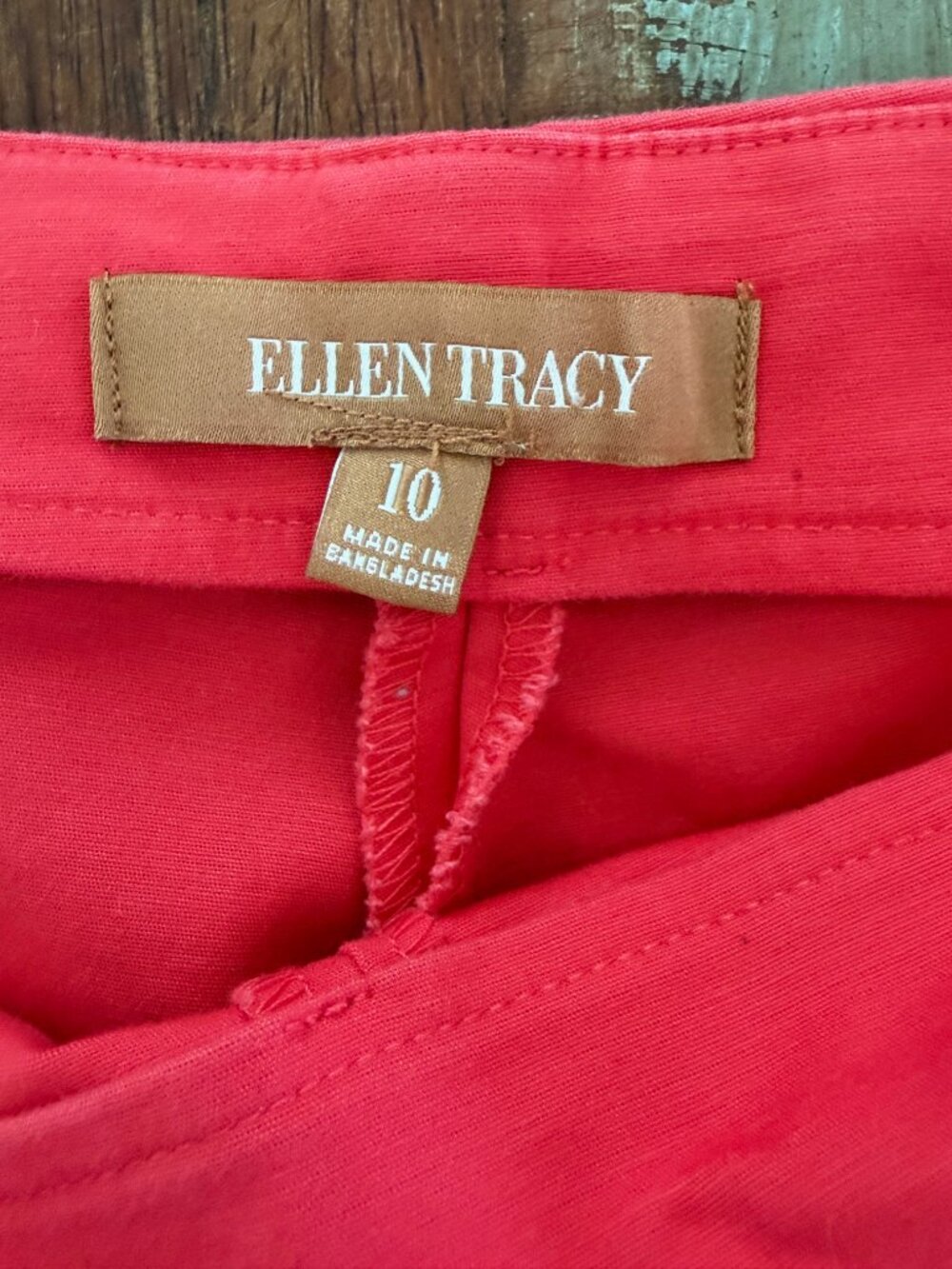 Ellen Tracy Cotton Spandex Ankle Pants Size 10 - Picture 9 of 9